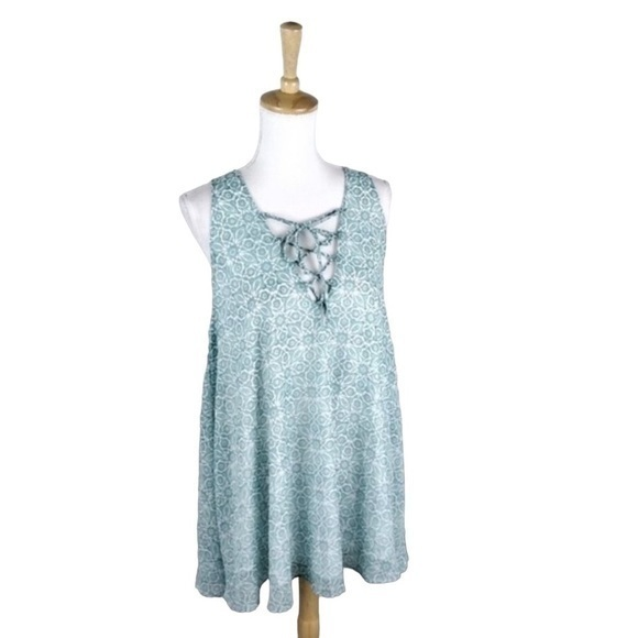 Show Me Your MuMu Tops - Show Me Your Mumu Rancho Mirage Floral Tunic‎ Green Medium